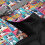 Шлея для собак мягкая WAUDOG Clothes c QR паспортом "Чудо-женщина комикс"