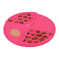 Коврик для слизывания и медленного кормления WAUDOG SILICONE, розовый