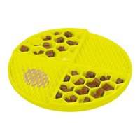 Коврик для слизывания и медленного кормления WAUDOG SILICONE, желтый