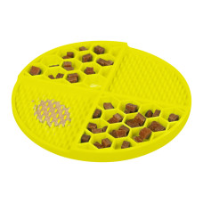 Коврик для слизывания и медленного кормления WAUDOG SILICONE, желтый