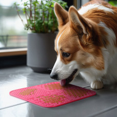Коврик для слизывания WAUDOG SILICONE, розовый