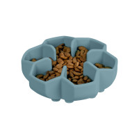 Миска для медленного кормления WAUDOG SILICONE, 450 мл, серая