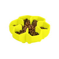 Миска для повільного годування WAUDOG SILICONE, 450 мл, жовта