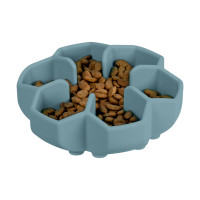 Миска для повільного годування WAUDOG SILICONE, 750 мл, сіра