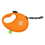 Поводок-рулетка для собак WAUDOG R-leash с контейнером для пакетов, светоотражающая лента, оранжевый