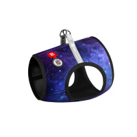 Шлея для собак мягкая WAUDOG Clothes c QR паспортом, NASA21