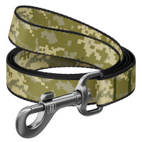 Повідець для собак нейлоновий WAUDOG Nylon "Мілітарі", довжина 122 см