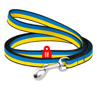 Поводок для котов и мелких пород собак нейлоновый WAUDOG Nylon "Colors of freedom", длина 122 см