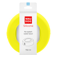 Миска-непроливайка WAUDOG Silicone, 750 мл, желтая