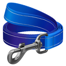 Поводок для собак нейлоновый WAUDOG Nylon Mono, длина 122 см, синий