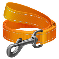 Повідець для собак нейлоновий WAUDOG Nylon Mono, довжина 122 см, помаранчевий