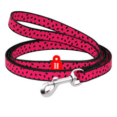 Поводок для котов и мелких пород собак нейлоновый WAUDOG Nylon "Арбуз", длина 122 см