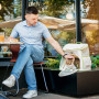 Рюкзак-переноска WAUDOG Relax Eco для кошек и собак до 8 кг, 26*40*40