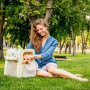 Рюкзак-переноска WAUDOG Relax Eco для котів та собак до 8 кг, 27*34*42