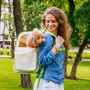 Рюкзак-переноска WAUDOG Relax Eco для котів та собак до 8 кг, 27*34*42