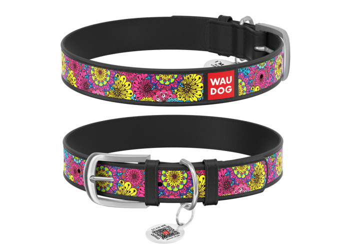 Нашийник WAUDOG Design "Весна", чорний