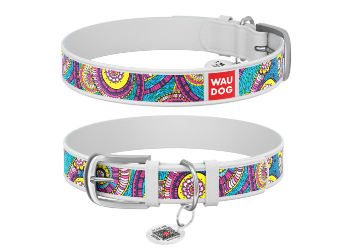 Нашийник WAUDOG Design "Казка", білий