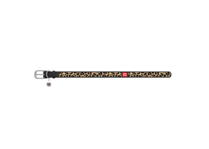 Нашийник WAUDOG Design "Леопард", чорний