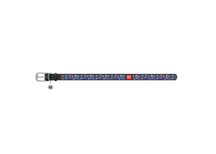 Нашийник WAUDOG Design "Пікселі", чорний