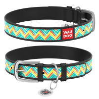 Нашийник WAUDOG Design "Зигзаг", чорний