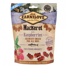 Лакомство для собак Carnilove Dog Crunchy Snack Mackerel with Raspberries для укрепления иммунитета у собак – со скумбрией и малиной, 200 г