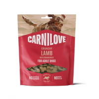 Лакомство хрустящие для собак Carnilove Crunchy Snack Lamb with Cranberries для укрепления иммунитета у собак – с ягненком и клюквой, 200 г