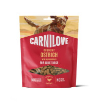 Ласощі хрусткі для собак Carnilove Crunchy Snack Ostrich with Blackberries для здоров'я серця у собак – з м'ясом страуса та ожиною, 200 г
