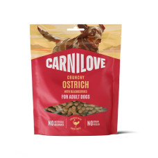 Лакомство хрустящие для собак Carnilove Crunchy Snack Ostrich with Blackberries для здоровья сердца у собак – с мясом страуса и ежевикой, 200 г