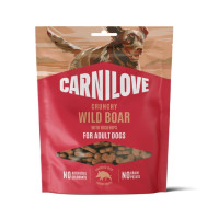Ласощі хрусткі для собак Carnilove Crunchy Snack Wild Boar with Rosehips для активних собак для швидкого відновлення – з диким кабаном та шипшиною, 200 г