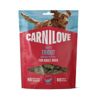 Ласощі м'які для собак Carnilove Soft Snack Trout with Dill для різноманітності раціону у собак – з фореллю та кропом, 200 г