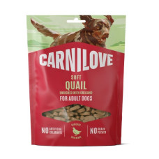 Лакомство мягкое для собак Carnilove Soft Snack Quail with Oregano для здорового пищеварения – с перепелом и орегано, 200 г