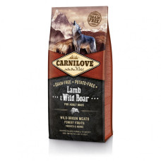 Сухой корм Carnilove Adult  Lamb & Wild Boar для взрослых собак всех пород, ягненок и кабан, 12 кг