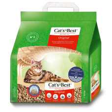 Наполнитель для кошачьего туалета Cat's Best Original 5л/2.1кг - древесный
