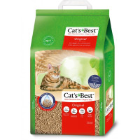 Наполнитель для кошачьего туалета Cat's Best Original 20л/8.6кг - древесный