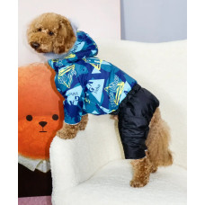 Зимний комбинезон на меху для собак DogsBomba, Hight Vibes
