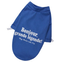 Футболка для собак DogsBomba Bonjour, синя