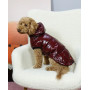 Жилет для собак лакированный DogsBomba, марсаловый
