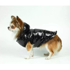 Жилет для собак лакированный DogsBomba, черный