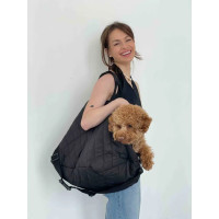 Сумка-автогамак DogsBomba для собак весом до 5 кг, 30*25*29, черная