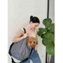 Сумка-автогамак DogsBomba для собак весом до 7 кг, 37*32*37, серая