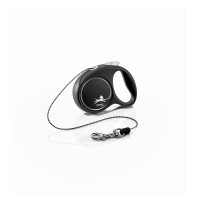 Поводок-рулетка Flexi с тросом "Black Design" XS 3м / 8кг (черная)