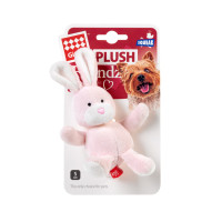 Игрушка для собак Заяц с пищалкой GIGWI Plush