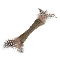 Игрушка для котов Спрессованная кошачья мята с перьями GIGWI Catnip