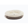 Овальний лежак Bagel Fur Milky