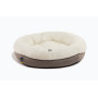 Овальний лежак Bagel Fur Milky