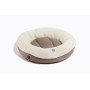 Овальний лежак Bagel Fur Milky