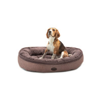 Овальний лежак Donut Soft Touch Brown