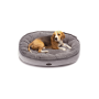 Овальний лежак Donut Soft Touch Gray