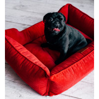 Лежак для собак та котів Harley and Cho Dreamer Velvet Red