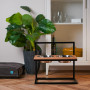 Миски на подставке c регулируемой высотой Lift Natural Wood + Black